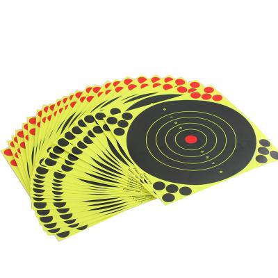 China 24 sticks Splash flower target 8-inch adhesive Reactivity target shooting for Rifle Pistol Practice Binders for sale