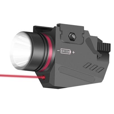 China Tactical 150 lumen LED Light Flashlight Red Dot Laser Sight Airsoft Pistol Light for 20mm Rail Mini Pistol Te koop