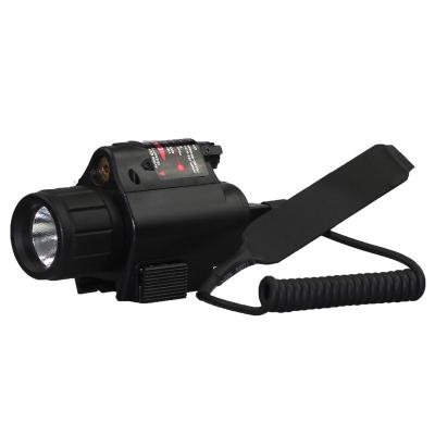 China 200 Lumen Tactical LED Flashlight Red Laser Sight Combo 20MM Rail Pistol Mini Gun Lights à venda