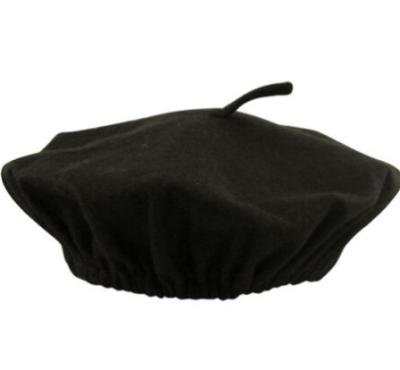 China FRENCH BLACK HAT OF COMMON COSTUME BERET for sale