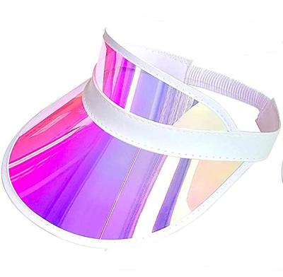 China Waterproof Clear Colorful Women Party Sun Visor Hats Outdoor Sports Beach Golf Hat for sale