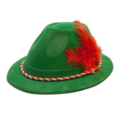 China Character Hat Oktoberfest Tyrolean Hat Beerfest Bavarian German Beerfest Festival Party Hat KF940 CG078 for sale