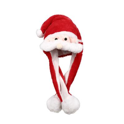 China Character Party Santa Claus Hat Christmas Ball Party Pinch Ear Moving Red Funny Ears Will Move CM495 for sale