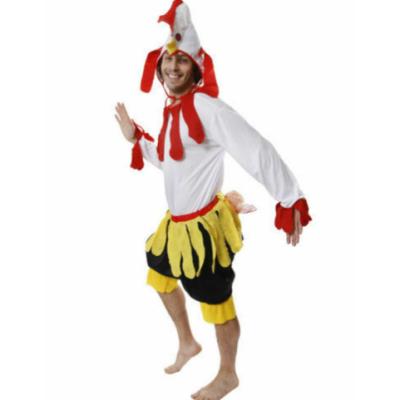 China Polyester Mens Adult One Size Chicken Rooster Costume Party Male Fancy Dress Suit for sale