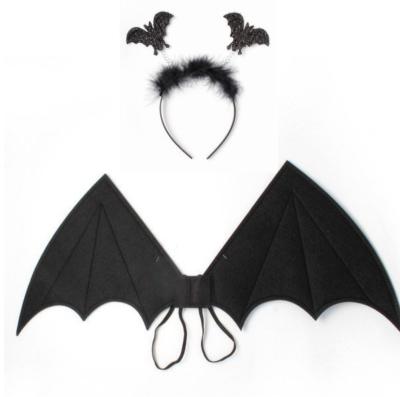 China Bat Fancy Dress Costume Halloween Head Boppers Wings Dressing Up Outfit for sale