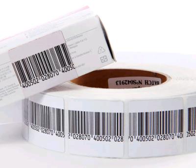 China ABNM EAS RF soft label with barcode for supermarket and retail store for sale