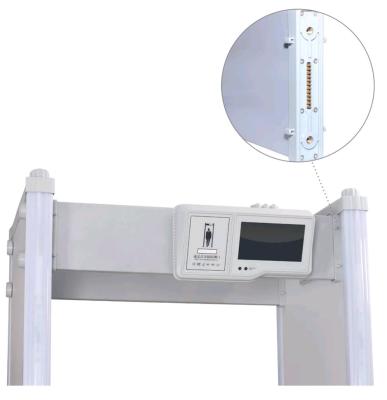 China 24 zones AB2400C LCD display walkthrough metal detector for sale