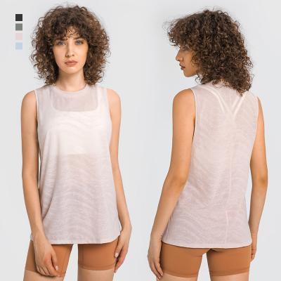 China High Quality Breathable Vest Sleeveless T-shirt Loose Breathable Top Sport Clothes Breathable Gym Tops for sale