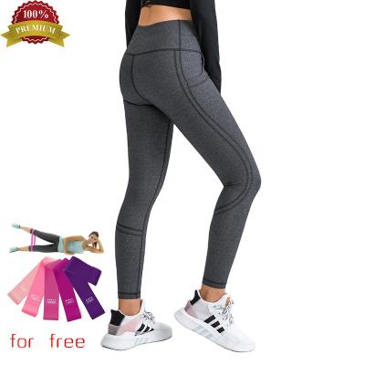 China zh108 Ladies Athletic Tights Breathable Sports Gym Wear Jogging Leggings High Waist Butt Yoga Lifting Pants Push Up Woman for sale