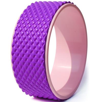 China Hot Sale Bodybuilding Fitness ABS Yoga Equipment Factory Manufacturers For Home Gym Custom Logo Yoga Wheel For Back Pain Cork Wheel for sale