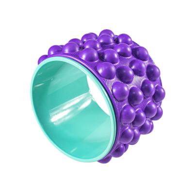 China Universal 3D Massage EVA ABS Eco Hard Roller Anti Slip Yoga Massage Wheel for sale