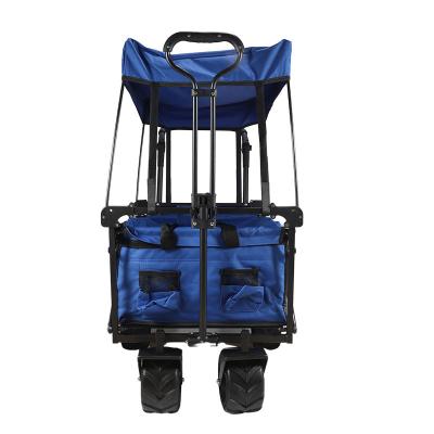 China Storage Garden Hand Cart Blue Folding Cart for sale