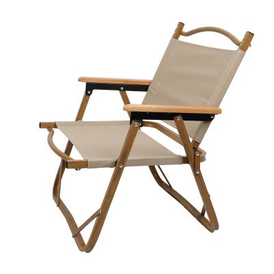 China Outdoor Camping Easy Carry Wooden Folding Chair for sale