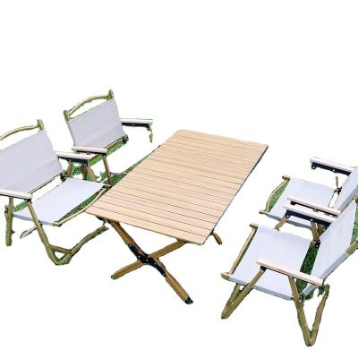 China Easy Carry Camping Picnic Table Adjustable Legs Wooden Folding Table for sale