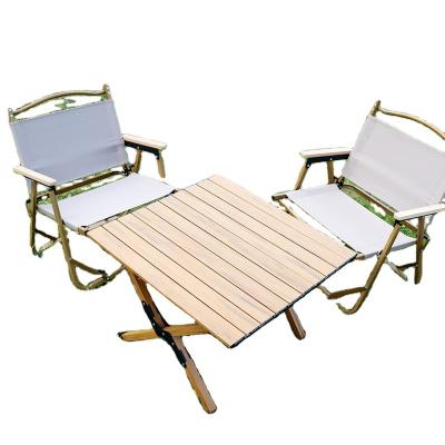 China Camping Picnic Adjustable Height Craft Easy Carry Bamboo Folding Table for sale