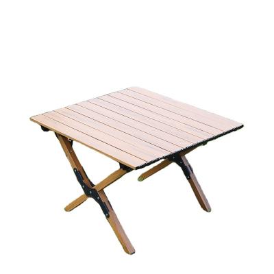 China Portable Adjustable Height Camping Picnic Table Easy Carry Foldable Wooden Table for sale