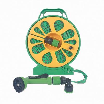 China 2020 Latest Adjustable Easy To Storage Quick Connector Portable Garden Hose Reel Holder for sale