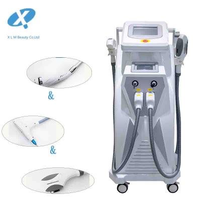 China Hair removal 2019 new 3 in 1 OPT+ND YAG+RF COOLING laser hair removal machine single shr for sale