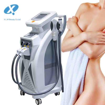 China Multifunctional 3 in 1 pigment removal single machine Elight+Rf+OPT with 3 handles for laser tattoo removal/hair removal for sale