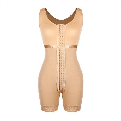 China New Compression Elasticity Belly Fat Hooks Adjustable High Quality Breathable Control Jumpsuit Full Body Shaper for sale