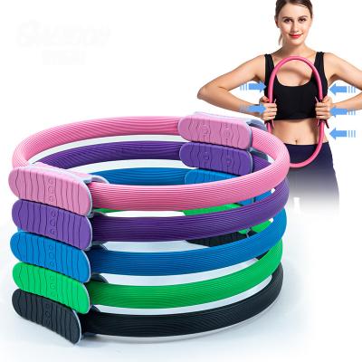 China Custom Yoga Fitness Accessories Grip Yoga Pilates Circle Eco-friendly Yoga Pilates Double Ring for sale