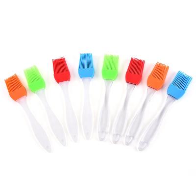 China Viable Heat Resistant Non-stick Small Silicone Brush BBQ Grill Easy Clean Baking Pastry Basting Oil Brush for sale