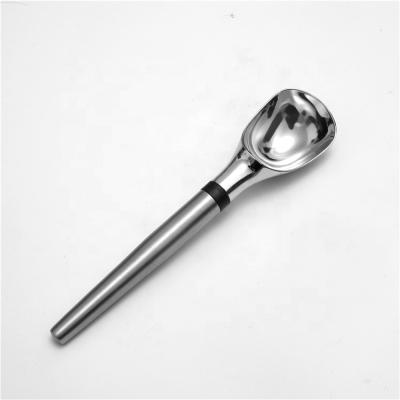 China Hot Selling Durable High Quality Strong Handle Kitchen Tool Solid Stainless Steel Ice Cream Scoop for sale