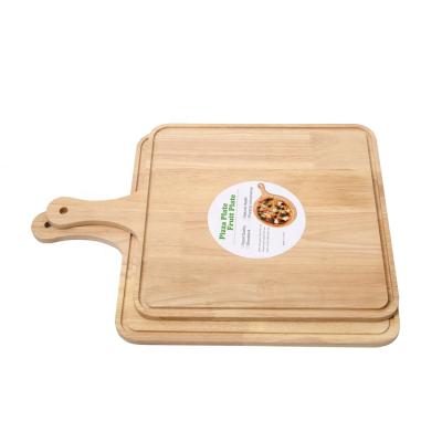 China Wholesale Modern Decoration Wooden Square Tray Tableware Serving Tray Wooden Tray With Handle for sale