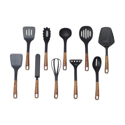 China Sustainable Home 10 Pcs Wholesale Custom Kitchen Tools Nylon Utensils Set With Kitchen Cooking Set for sale