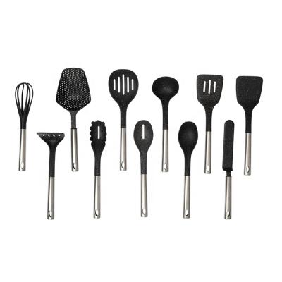 China 11pcs Durable Nylon Utensils Non Slip Handle Prograde Kitchen Tools Great For Non Stick Cooking for sale