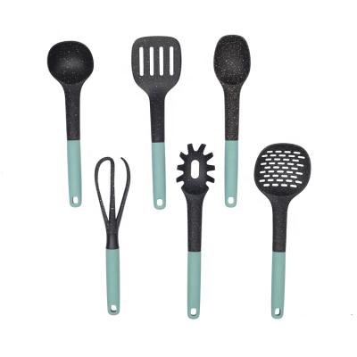 China Sustainable 6Pcs Best Kitchen Tools Custom Cookware Nylon Kitchen Utensils Set With PP Handle for sale