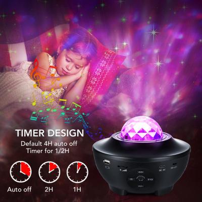 China Multicolor Surf EUROPEAN BTS Rotating Starry LED Sky Music Night Light Room Projector For Kids for sale