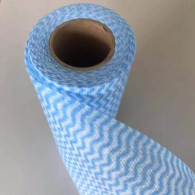 China Sustainable Nonwoven Fabric Kitchen Disposable&Reusable Spunlace Cleaning Cloths Rolls for sale