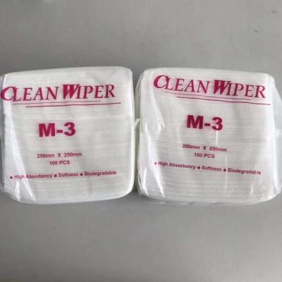 China Multi Viable Purpose Clean Room Lint Free Electronic Cleaning Nonwoven Wiper M-3 for sale