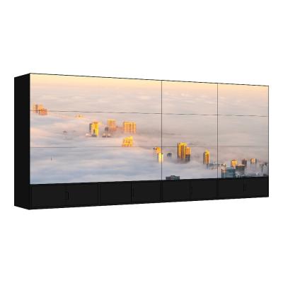 China 75 inch 4K Big LED LCD Screen Size Splicing Digital Signage Advertising Mounting Monitor Panel Video Wall for sale