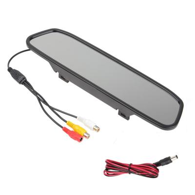 China 4.3 Inch Car Rear View Mirror Monitoring Kit Wireless Parking Reversing Camera 4.3 Inch for sale