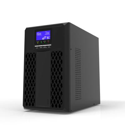 China BLACK 3kva Online Uninterruptible Power Supply Pure Sine Wave External Battery Nobreak Te koop