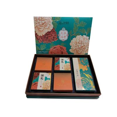 China Recycled Materials Custom Printed Multi Layers Luxurey Gift Box For Cookies Biscuts Goodies With Trays Dividers Inserts for sale