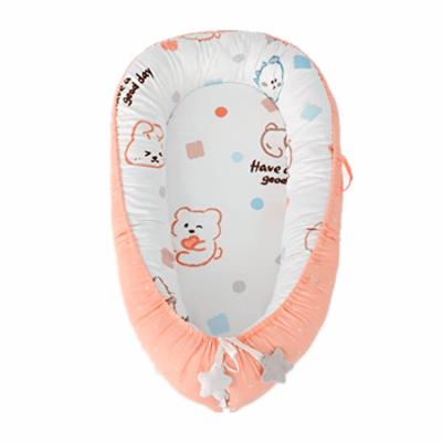 China Portable Newborn Foldable Nest Sleeping Baby Lounge Carry Crib Cot New Born Cotton Fabric Travel Sofa for sale