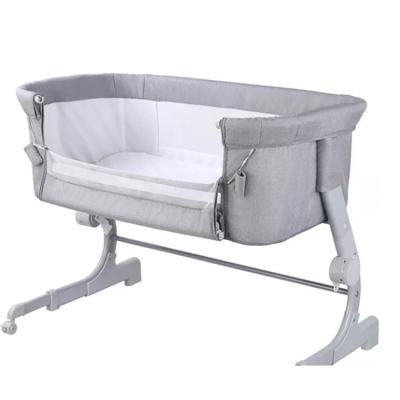 China Latest Design Baby Folding Cradle Bed Folding Portable Adjustable Height Baby Sleep Bed for sale