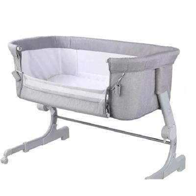 China New Portable Bedroom Research and Development Safety Baby Crib Bed Camber Folding Baby Cradle Bed for sale