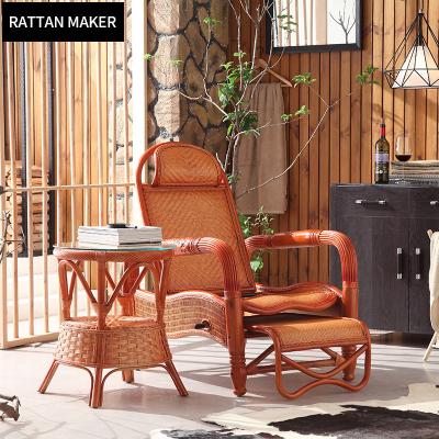 China Traditional Patio Garden Lounge Reclining Chair Wood Furniture for sale