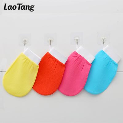 China EXFOLIATING fast delivery spa massage exfoliating gloves bulk viscose scrub glove for sale