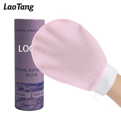 China EXFOLIATING RTS High Quality Pink Turkish Exfoliating Glove Turkish Exfoliating Glove Body Scrub for sale