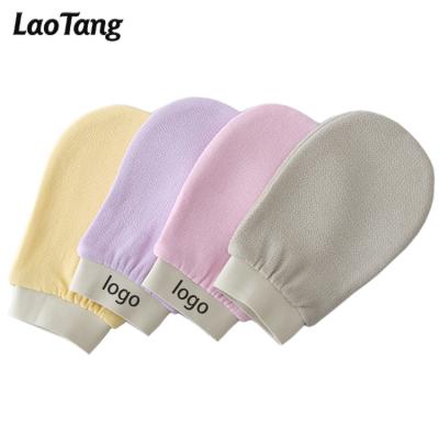 China EXFOLIATE Korean Best Selling Strong Decontamination 100% Viscose Bath Exfoliating Glove for sale