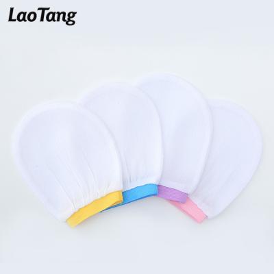 China EXFOLIATE Factory Wholesale Soft and Eco-Friendly Fiber Face Factory Sponge Cleansing Skin Exfoliating Gloves for sale