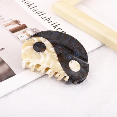 China Girls' Hair Accessary Hair Claw Clips Design Charts New Large CIS Acetate Fiber Size Shark Clip Hair Claw for sale