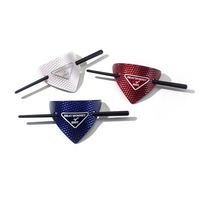 China Fashion Classic Women Accessories Jewelry Triangle Two Piece Set Hair Styling Sticks Acetate Hair Sticks Vintage Hair Bun Cover With Sti for sale