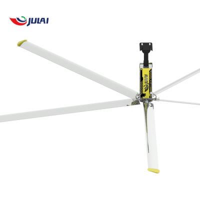 China Warehouse JULAI OEM 5.5m/18f HVLS Fan Large Industrial For Logistics Center Vietnam Industrial Giant Ceiling Fan for sale