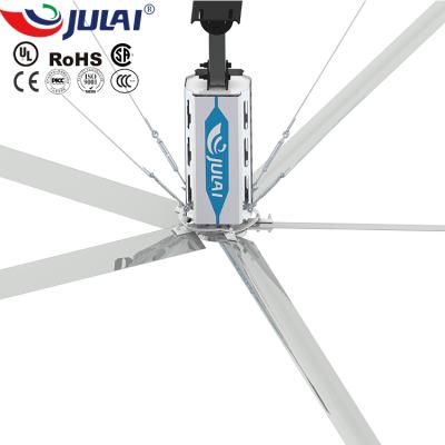 China Warehouse JULAI RTS 7.3m/24ft large industrial hvls fans price ceiling fan for sale